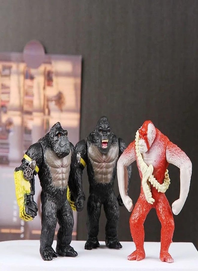 De-Lite G X K The New Empire King Of Monsters Hollow Earth World Premium Action Figures Soft Touch Vinyl Plastic Pvc Collectible Movie Model Toys(The New Empire 6 Pieces Pack ,Mini Small Size 5-8 Cm) - Image 2